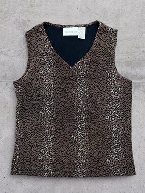 Christie & Jill Women's Cheetah Vest
